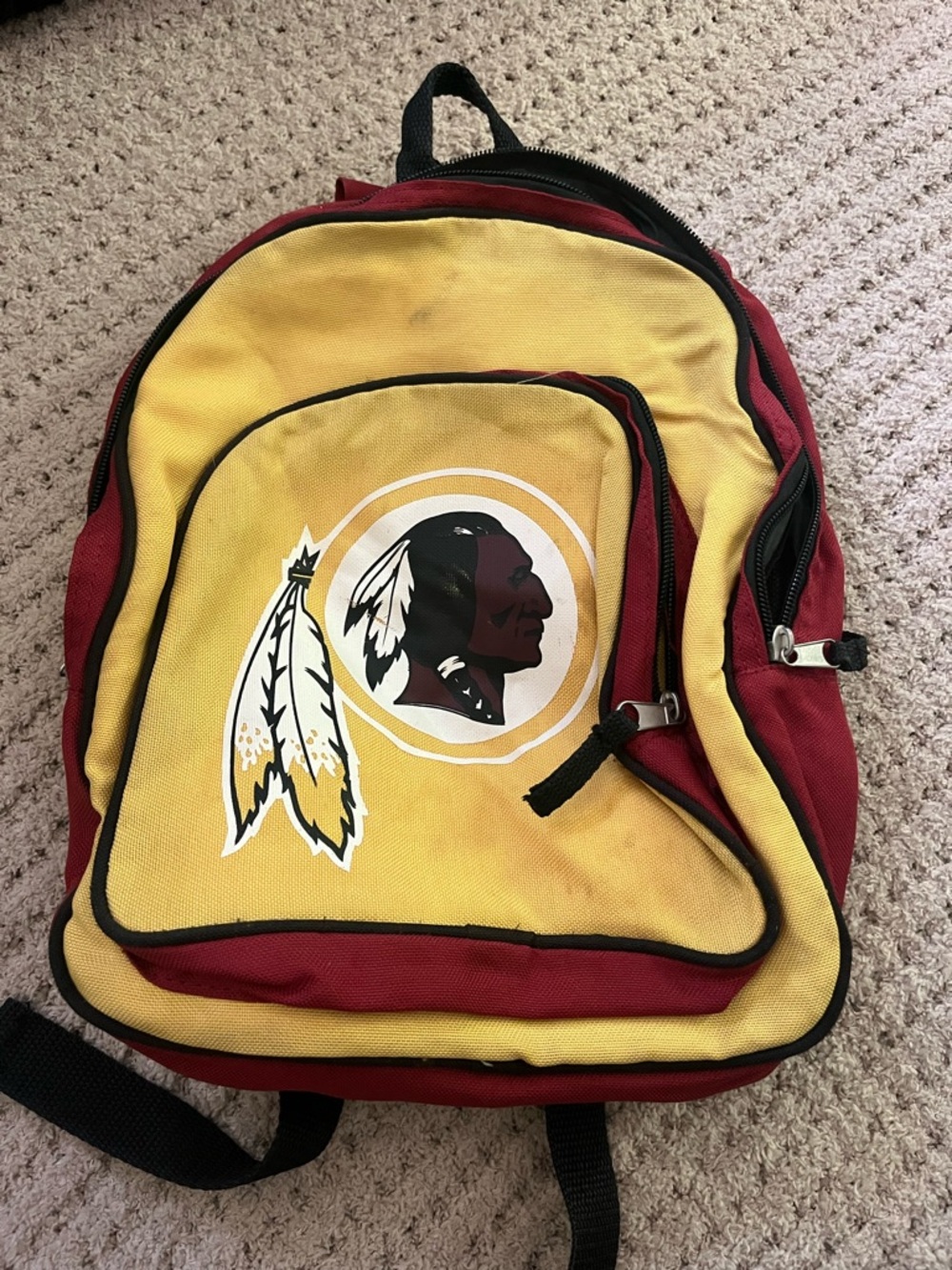 NFL Red and Yellow Backpack with Team Logo